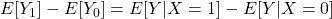 E[Y_1]-E[Y_0] = E[Y|X=1]-E[Y|X=0]