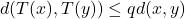 d(T(x),T(y))\le q d(x,y)